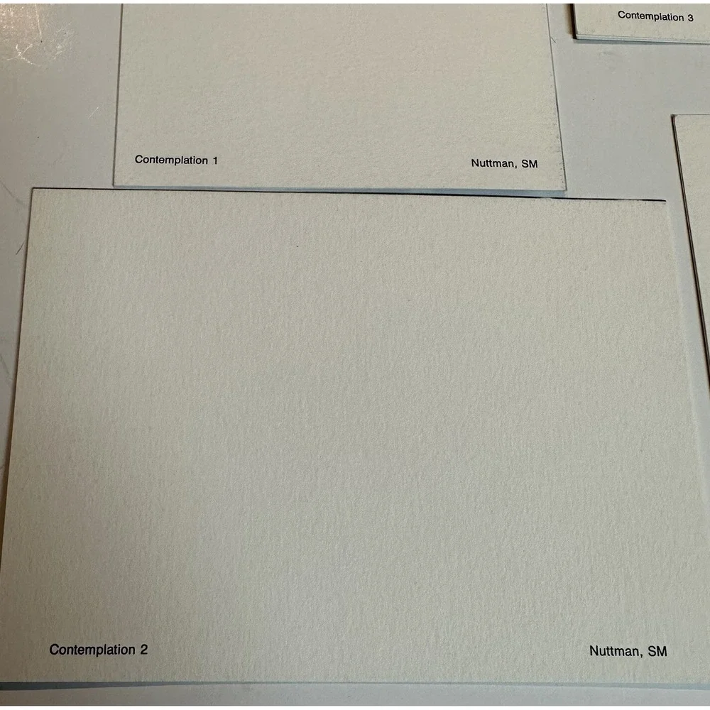 Nuttman SM Contemplation 1-6 Abstract Art Blank Note Cards Unused